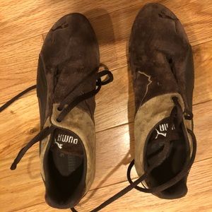 Puma brown suede like new sneaker